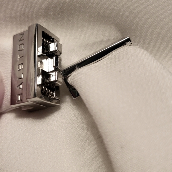 HALSTON Ori Crepe/Chiffon Halter Wideleg Jumpsuit NWT - Picture 9 of 16